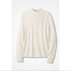 Daily Ritual Women's Fine Gauge Stretch Mockneck Pullover Sweater in XS